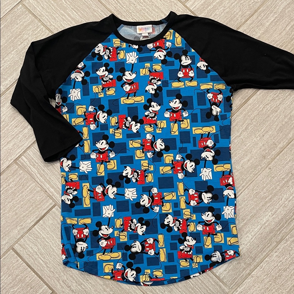LuLaRoe Women’s Mickey Mouse Randy Blue and Black